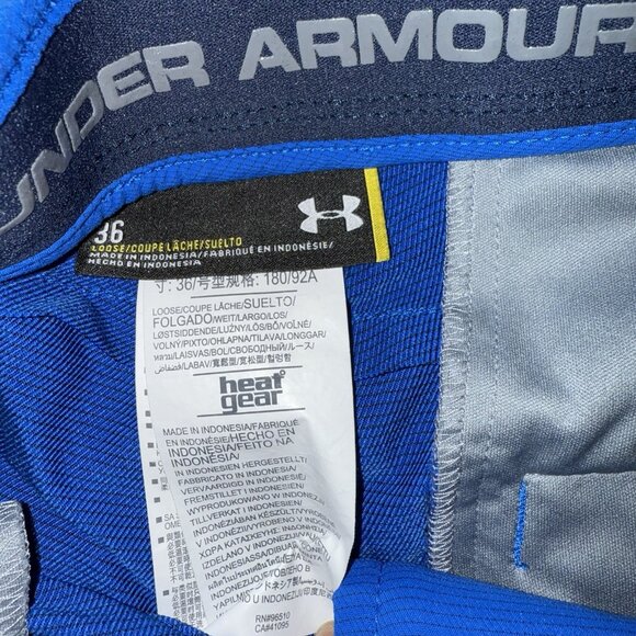 Lot of 2 Mens Under Armour Black Blue Performance Golf Shorts Size 36 - Picture 3 of 7